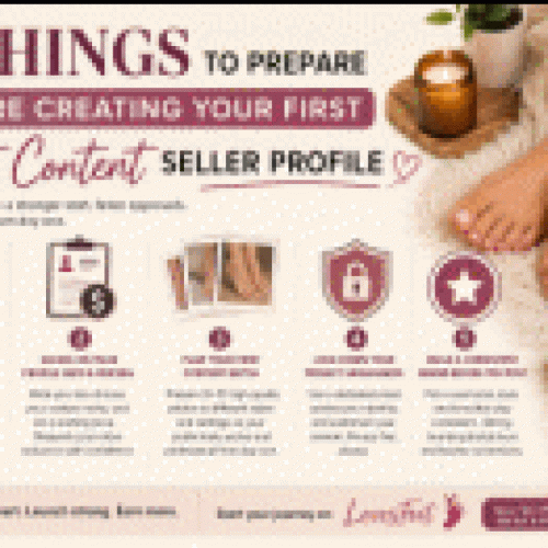 5 Things to Prepare Before Creating Your First Foot Content Seller Profile